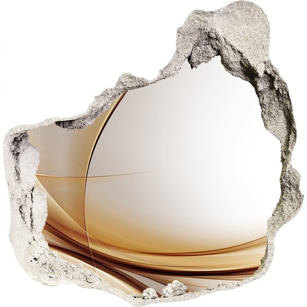 Sticker trou dans le mur espace abstrait derrière le mur