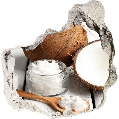 Sticker mural effet trou Délice à la noix de coco