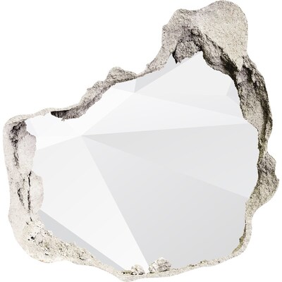 Sticker trou dans le mur Mur brisé avec reflet de lumière