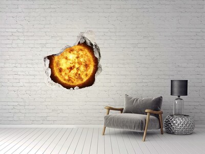 Autocollant mural trou explosion solaire
