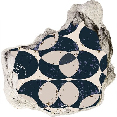 Autocollant mural trou Conception moderne de trou dans le mur