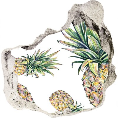 Autocollant à effet 3d trou Paradis de l'ananas