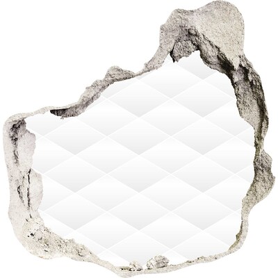 Autocollant à effet 3d trou Un mur en ruine surplombant le vide