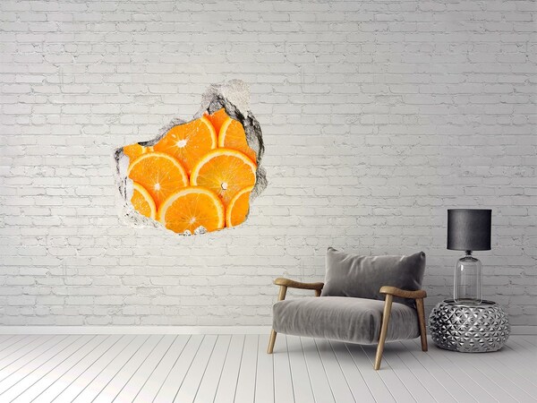 Autocollant mural trou Oranges ensoleillées