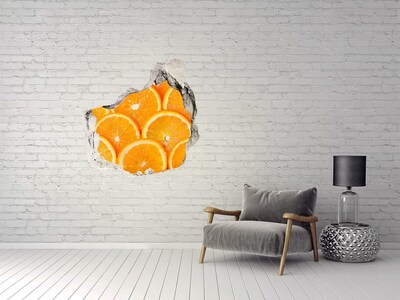 Autocollant mural trou Oranges ensoleillées