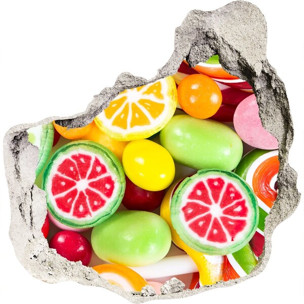 Autocollant à effet 3d trou paradis sucré