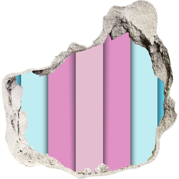 Sticker trou dans le mur Un mur coloré en ruines