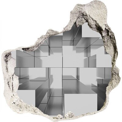 Autocollant mural trou Espace dans le béton