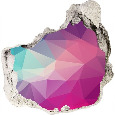 Sticker mural effet trou Géométrie dans le trou