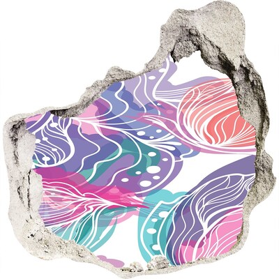 Autocollant à effet 3d trou Motifs floraux Hole in the Wall