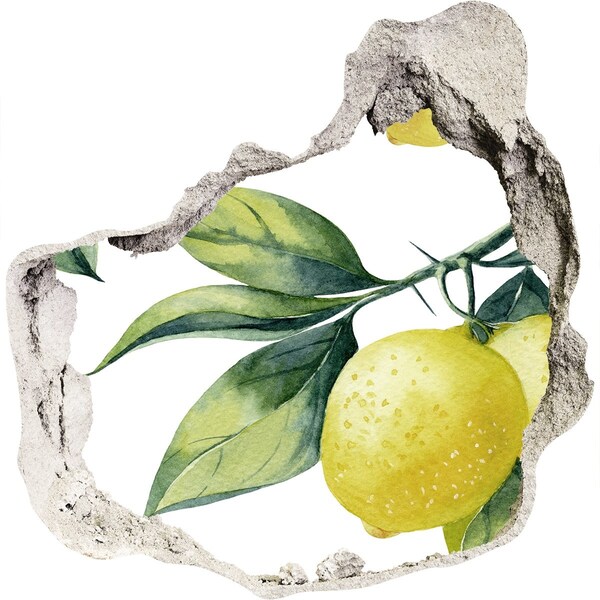 Sticker trou dans le mur Citronnier