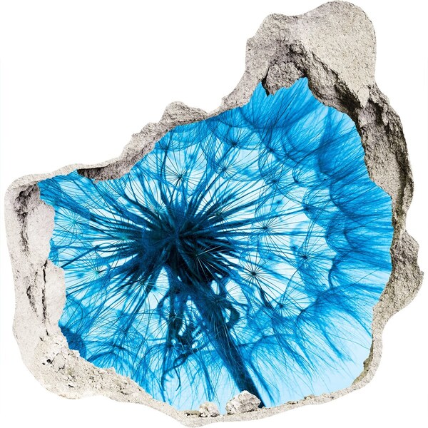 Sticker trou dans le mur Le monde sous-marin en tons bleus