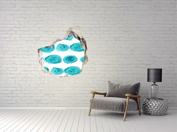 Sticker trou dans le mur Eaux turquoise dans le trou