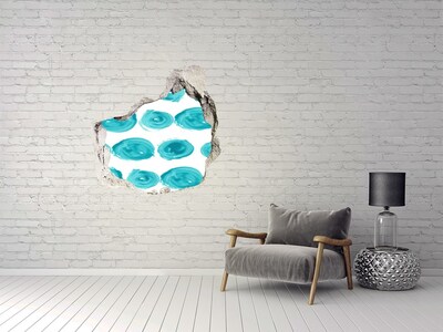 Sticker trou dans le mur Eaux turquoise dans le trou