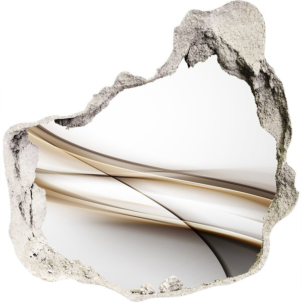 Autocollant à effet 3d trou espace abstrait derrière le mur