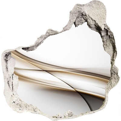 Autocollant à effet 3d trou espace abstrait derrière le mur