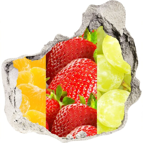 Autocollant mural trou Un paradis fruitier derrière le mur