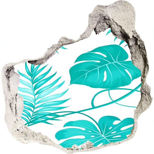 Autocollant mural trou Un paradis tropical derrière le mur