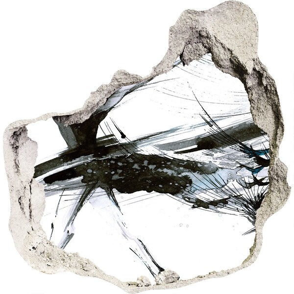 Sticker mural effet trou Abstraction moderne dans un trou