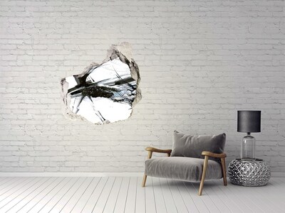 Sticker mural effet trou Abstraction moderne dans un trou