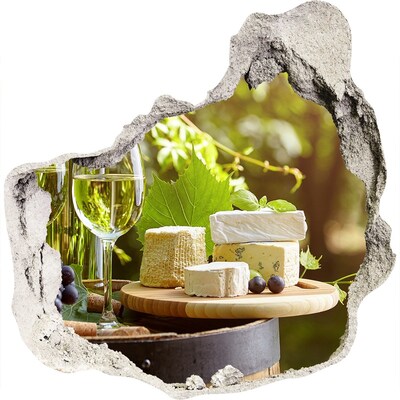 Sticker trou dans le mur Plaisirs fromagers au soleil