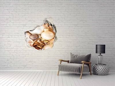 Sticker trou dans le mur Décorations de Noël Hole in the Wall