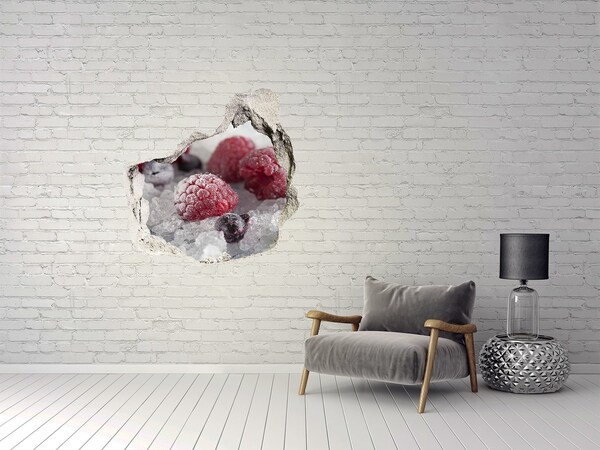 Autocollant à effet 3d trou Un petit paradis fruité caché dans un mur