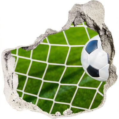 Autocollant mural trou Un but au football