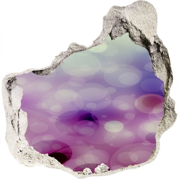 Autocollant mural trou trou coloré dans le mur