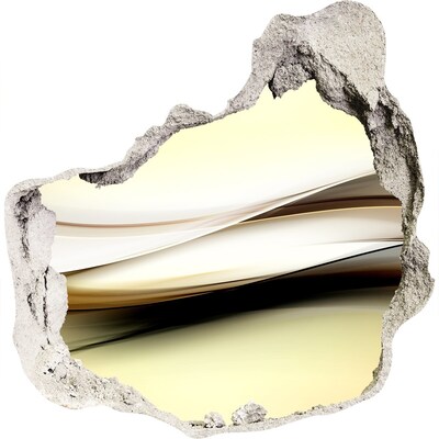 Sticker trou dans le mur Paysage abstrait dans un trou dans le mur