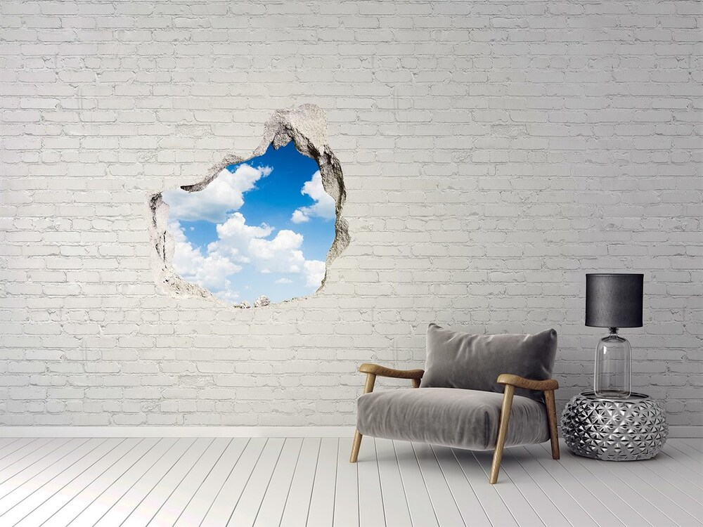 Autocollant mural trou Nuages ​​dans le ciel grès