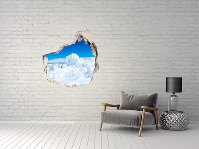 Autocollant mural trou Nuages ​​de vol d'oiseau grès