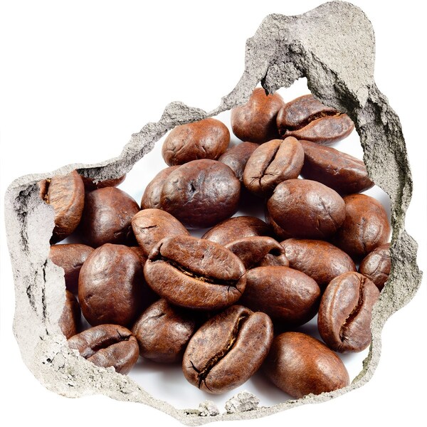 Autocollant mural trou Du café dans un mur en ruine