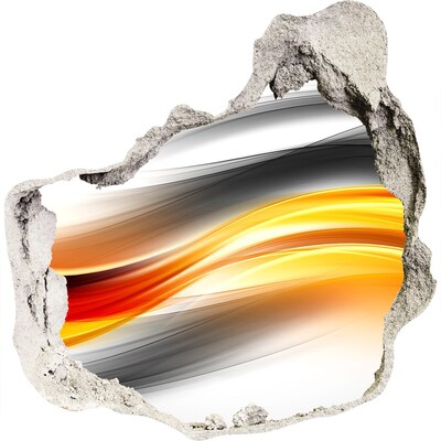 Autocollant à effet 3d trou Une explosion de couleurs dans le béton