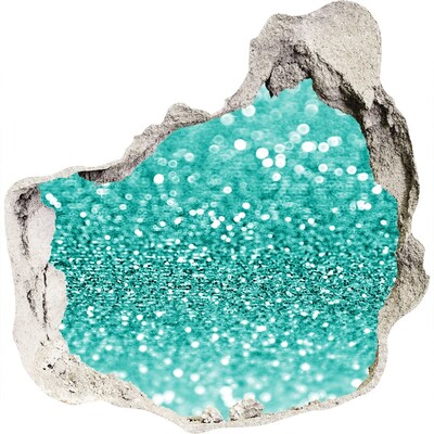 Autocollant mural trou De l'eau gazeuse dans un trou dans le mur