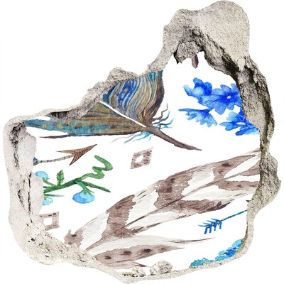 Autocollant à effet 3d trou Une oasis mystérieuse dans la jungle