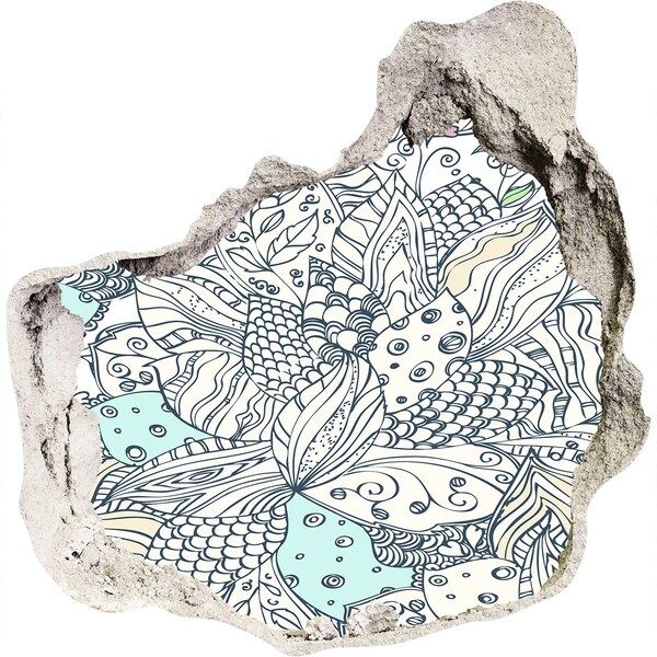 Autocollant mural trou Le monde coloré de la nature