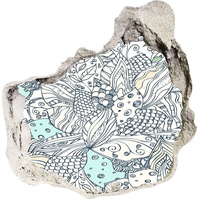 Autocollant mural trou Le monde coloré de la nature