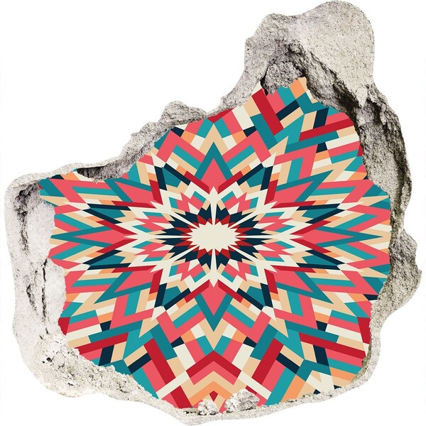 Sticker trou dans le mur Géométrie dans le trou