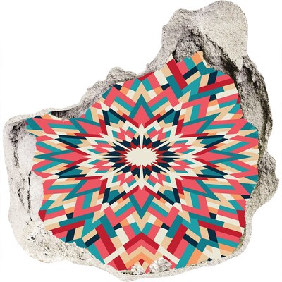 Sticker trou dans le mur Géométrie dans le trou