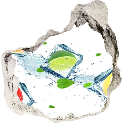 Sticker trou dans le mur Un cocktail rafraîchissant dans un cadre estival