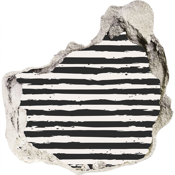 Autocollant mural trou Mur en ruine avec des rayures