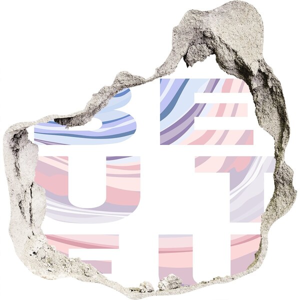 Autocollant à effet 3d trou Intérieur style graffiti