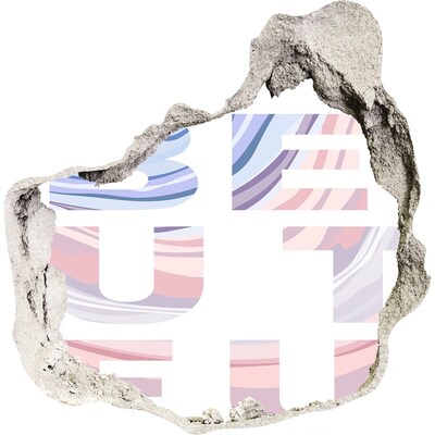 Autocollant à effet 3d trou Intérieur style graffiti