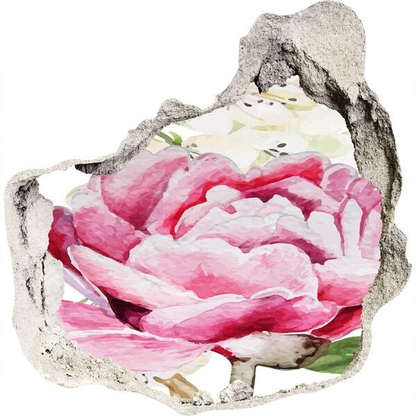 Autocollant mural trou Paysage floral de Hole in the Wall