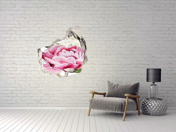 Autocollant mural trou Paysage floral de Hole in the Wall