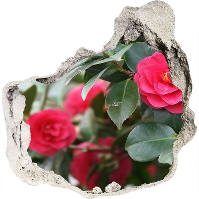 Autocollant à effet 3d trou Jardin de fleurs en béton