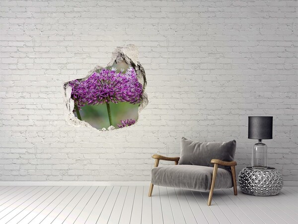 Autocollant mural trou Fleurs en pleine floraison