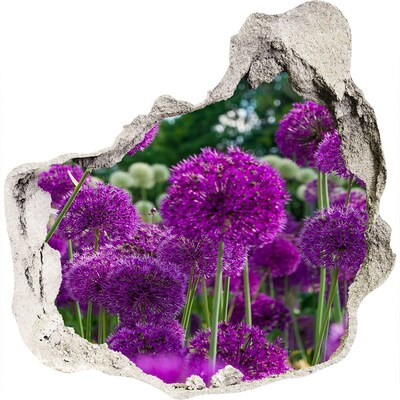 Autocollant à effet 3d trou Un paradis floral aux nuances de violet