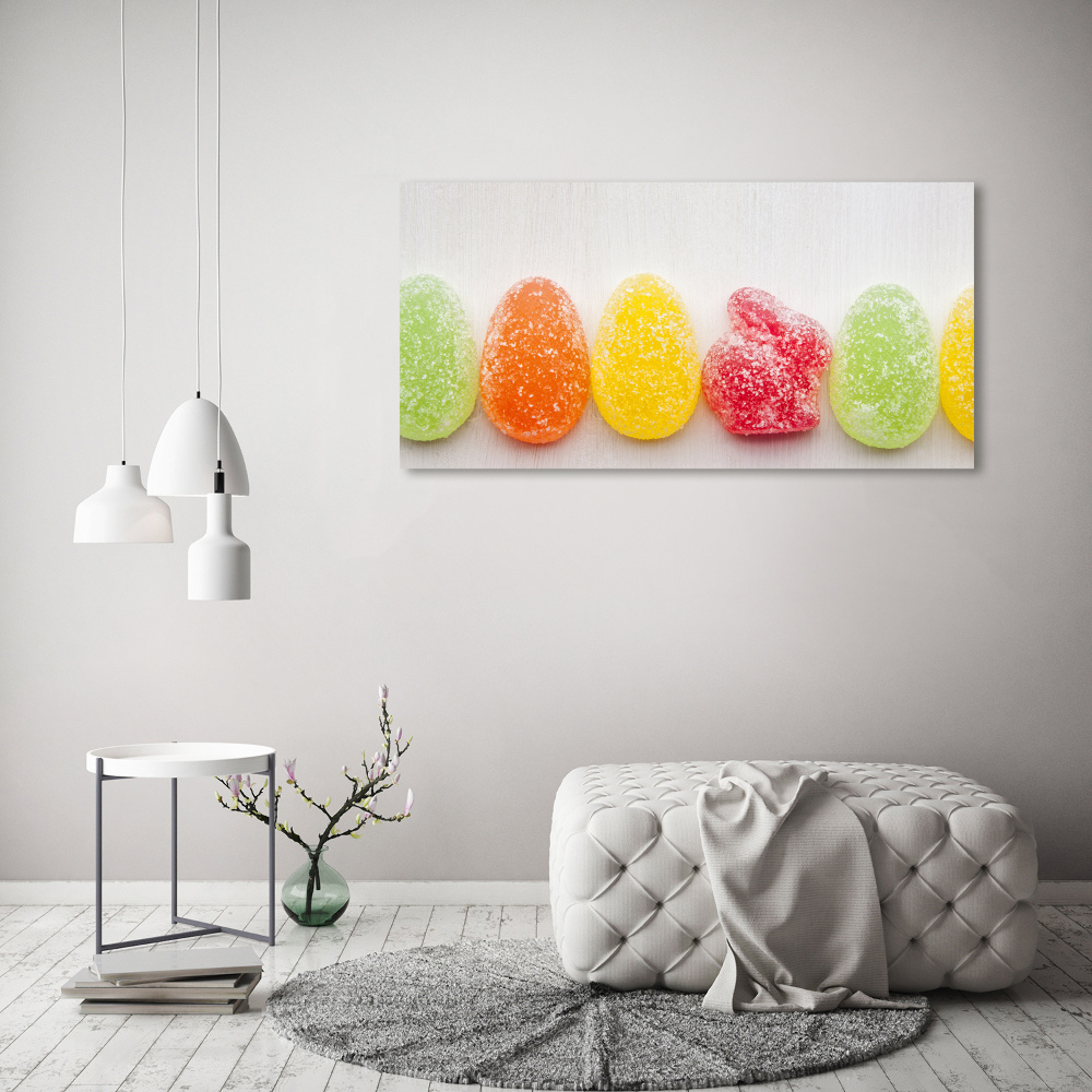 Acrylique tableau Haricots secs colorés